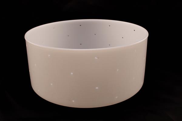 Ostform utan lock för brie och andra mögelostar. D: 21 cm. H: 9 cm