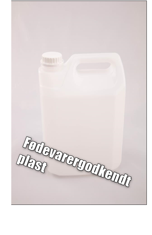 Plastdunk 5 liter – frostsäker och livsmedelsgodkänd HDPE-dunk med vit kork