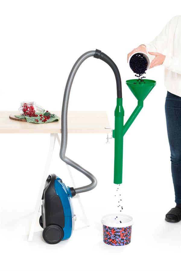Bärrensare / frörensare / pollenrensare till dammsugare – effektiv rensning av bär, säd och pollen