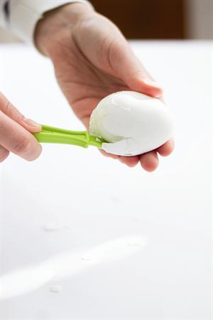 Äggpickare, 2 st (1 st limegrön och 1 st vit)