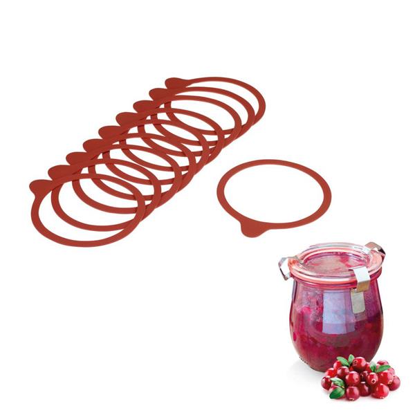 Gummiringar / packningar till konserveringsburkar, Weck, 96 x 118 mm, 10 st