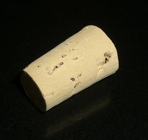 Konisk kork. Dia. botten 15 mm, dia. topp 18 mm, längd 22 mm, 5 st
