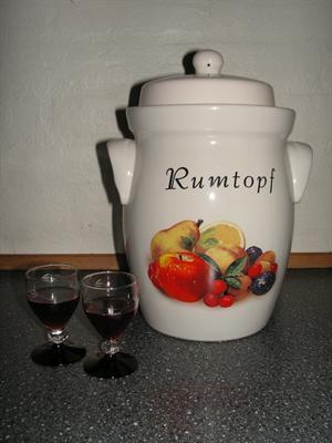Rumtopfkruka 3,5 liter med fruktmotiv – keramik för frukt i rom
