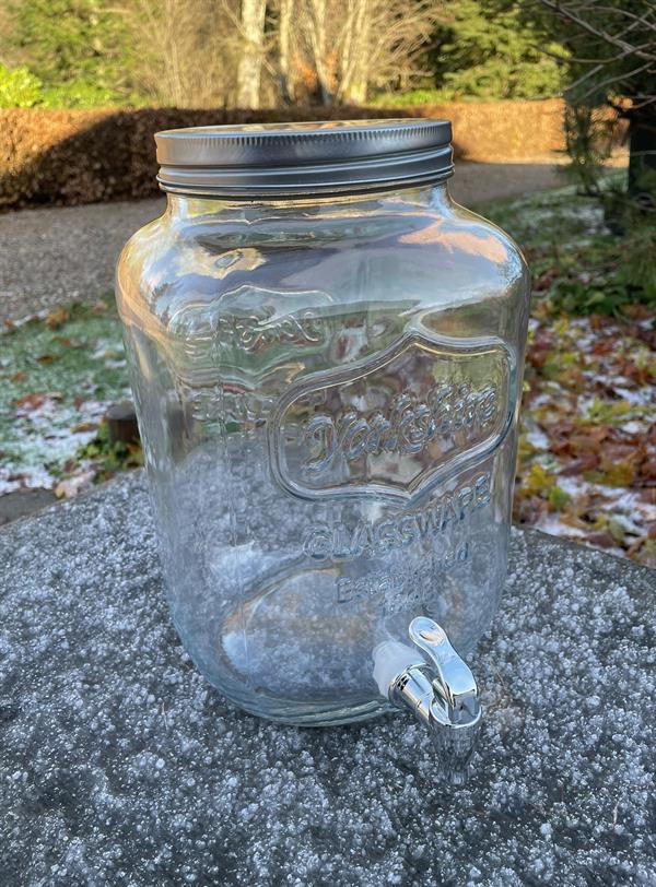 Kombucha-bryggburk 4 liter – Yorkshire glasdispenser med tappkran för fermentering och kalla drycker