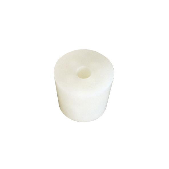 Silikoneprop med hul til gærrør til vinballon. Bund 36 mm / Top 44 mm.