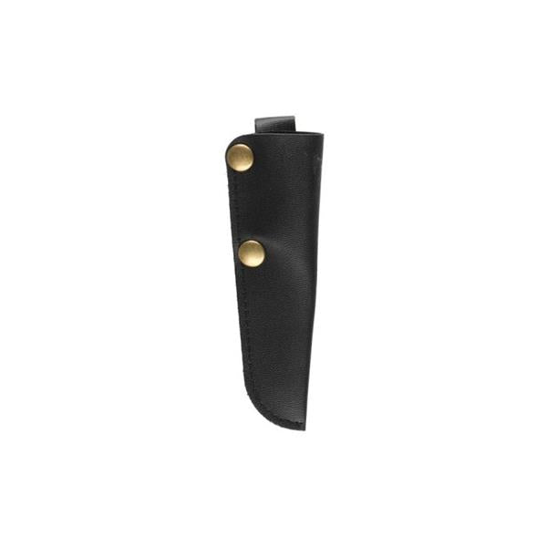 Svampkniv med slida i konstläder och borste, grått handtag, 1 st