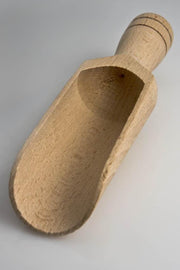 Træskovl, 14 cm lang, hånddrejet