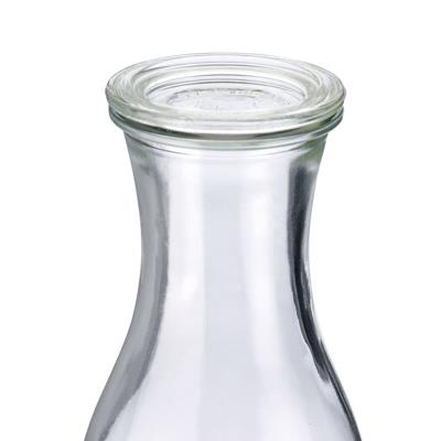 Weck-flaska 1 liter – elegant glasflaska med lock till saft, must och juice