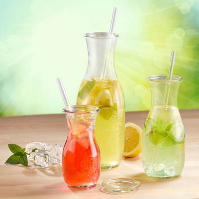 Weck-flaska 500 ml – elegant glasflaska med lock till saft, must och juice